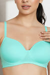Zivame Padded Non Wired 3/4Th Coverage T-Shirt Bra - Aruba Blue — thumbnail 6